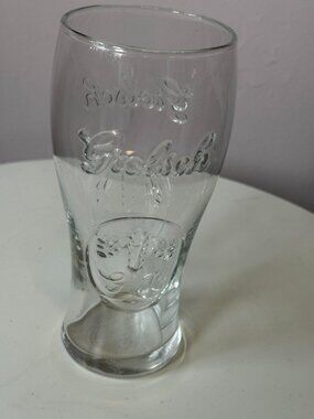 Grolsch Embossed Pilsner Beer Pint Barware, Clear Glass